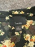 Lumiere 100% Polyester Floral Black Long Sleeve Blouse Size L - photo 7