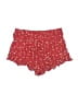 Zunie 100% Rayon Floral Red Shorts Size 7 - 8 - photo 1