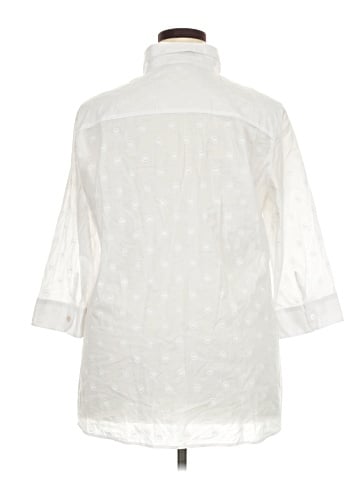 Foxcroft 3/4 Sleeve Button-Down Shirt (view 2)