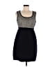Sparrow 100% Merino Tweed Black Wool Dress Size M - photo 1