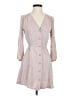 Babaton 100% Polyester Solid Pink Casual Dress Size XS - photo 1