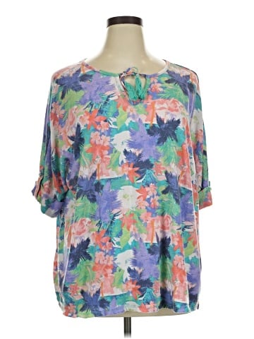D&Co. Short Sleeve Blouse (view 1)