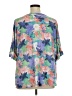 D&Co. Blue Short Sleeve Blouse Size 1X - photo 2