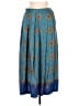 Calliope Paisley Blue Casual Skirt Size 8 - photo 1