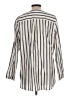 Lands' End 100% Cotton Stripes Ivory Long Sleeve Blouse Size L - photo 2