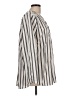 Lands' End 100% Cotton Stripes Ivory Long Sleeve Blouse Size L - photo 4
