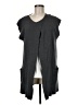 August Silk 100% Viscose Solid Gray Sweater Vest Size M - photo 1