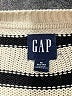 Gap 100% Cotton Stripes Ivory Pullover Sweater Size Med Petite - photo 7