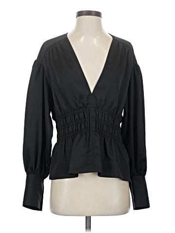Ganni Long Sleeve Blouse (view 1)