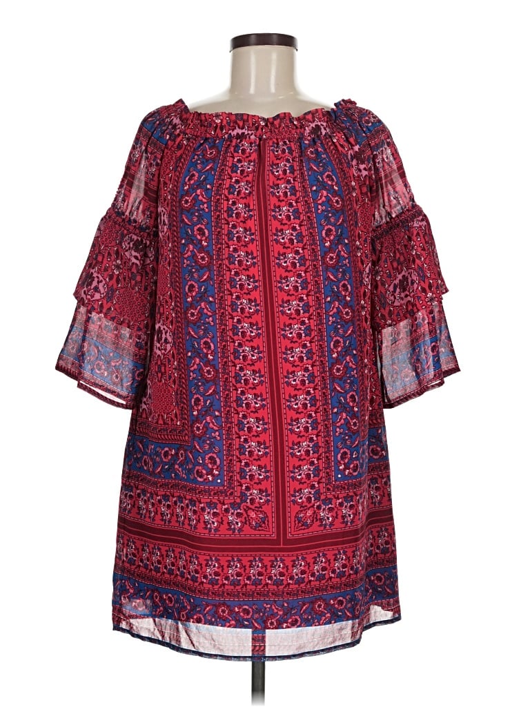 Pre-owned Kut From The Kloth Casual Dress In Red