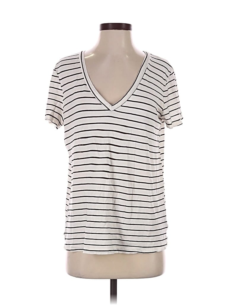 Pre-owned Lacausa Short Sleeve T-shirt In Ivory