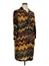 Mlle Gabrielle Chevron-herringbone Brown Casual Dress Size XL - photo 1