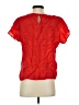 Impressions 100% Rayon Red Short Sleeve Blouse Size S - photo 2