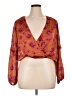 Jessica Simpson 100% Polyester Orange 3/4 Sleeve Blouse Size XL - photo 1