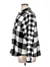 Maurices Checkered-gingham Black Long Sleeve Button-Down Shirt Size 1X - photo 5