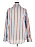 Unbranded 100% Polyester Stripes Orange Long Sleeve Blouse Size XXL - photo 2