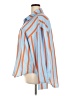 Unbranded 100% Polyester Stripes Orange Long Sleeve Blouse Size XXL - photo 5