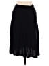 Popana Solid Black Casual Skirt Size M - photo 1
