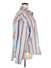 Unbranded 100% Polyester Stripes Orange Long Sleeve Blouse Size XXL - photo 4
