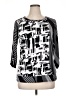 Diana Belle Silver 3/4 Sleeve Blouse Size XL - photo 1