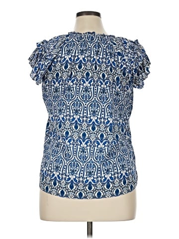 Rose + Olive Short Sleeve Blouse (view 2)