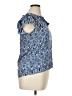 Rose + Olive 100% Rayon Blue Short Sleeve Blouse Size XL - photo 4