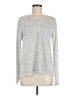 Bobeau Silver Long Sleeve Top Size M - photo 1