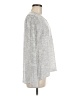 Bobeau Silver Long Sleeve Top Size M - photo 4