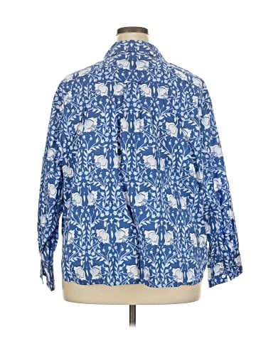 Talbots 3/4 Sleeve Button-Down Shirt (view 2)