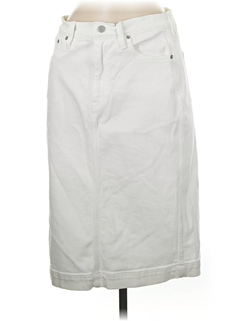 Pre-owned J.crew Factory Store Casual Skirt In White