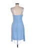 Hourglass 100% Polyester Solid Blue Cocktail Dress Size M - photo 2