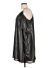 Ann Taylor LOFT 100% Polyester Metallic Silver Casual Dress Size L - photo 5