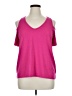 Eye Candy Pink Short Sleeve Top Size 1X - photo 1