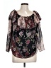 Cliche 100% Polyester Black 3/4 Sleeve Blouse Size L - photo 1