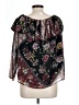 Cliche 100% Polyester Black 3/4 Sleeve Blouse Size L - photo 2