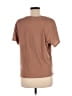 Unsubscribed Solid Brown Short Sleeve T-Shirt Size M - photo 2