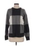 Tahari Checkered-gingham Gray Pullover Sweater Size M - photo 1