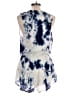 Blue Life 100% Rayon Tie-dye Blue Romper Size L - photo 2