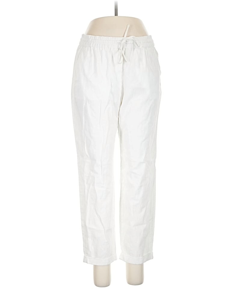 Pre-owned J.crew Factory Store Linen Pants In White