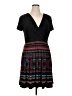 Evan Picone Graphic Black Casual Dress Size 14 Petite - photo 1