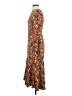 Prabal Gurung 100% Silk Print Multi Color Orange Casual Dress Size 4 - photo 5