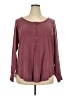 Torrid Burgundy Long Sleeve Henley Size 4X Plus (4) - photo 1