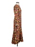 Prabal Gurung 100% Silk Print Multi Color Orange Casual Dress Size 4 - photo 4