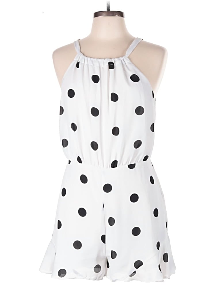 Pre-owned Crystal Doll Romper In White