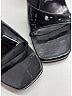 Gucci Color Block Gray Black Patent Leather Sandals Size 6 - photo 3