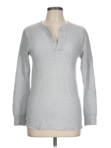 Fruit of the Loom Long Sleeve Henley (view 1)