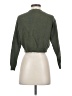 Subdued Solid Green Pullover Sweater Size S - photo 2