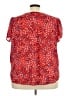 Fun2Fun 100% Polyester Hearts Red Short Sleeve Blouse Size 3X - photo 2