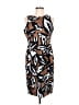 Evan Picone Graphic Brown Cocktail Dress Size 8 - photo 1