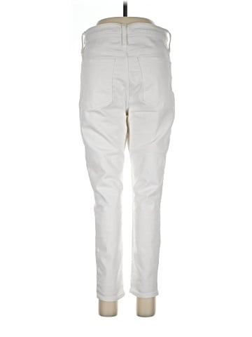 Madewell Curvy High-Rise Skinny Crop Jeans in Pure White: Button-Front Edition (view 2)